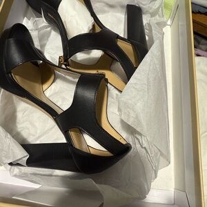 Michael Kors Black Strappy Heels